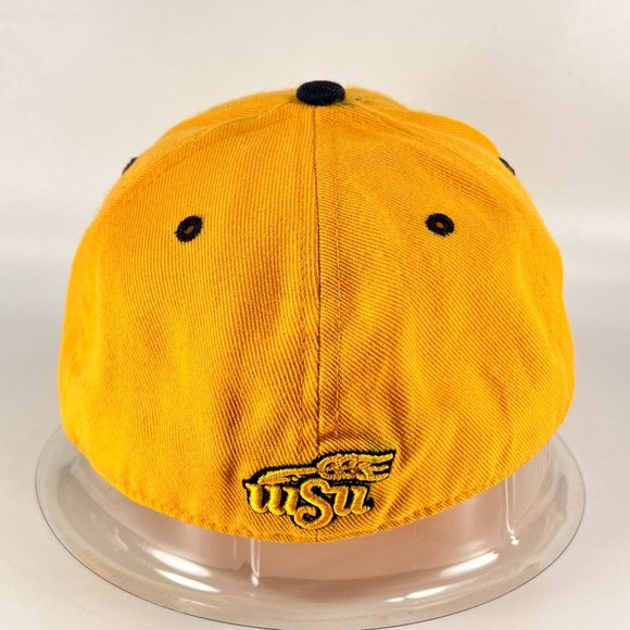 Vtg Wichita State Shockers NCAA Fitted 7 1/2 Cap Hat Zephyr Logo Mens WSU 90s - Picture 4 of 16
